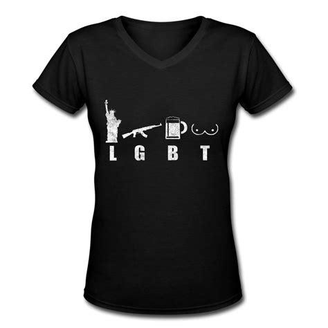 Liberty Gun Beer Funny America Lgbt Short Sleeve T Shirts Jznovelty