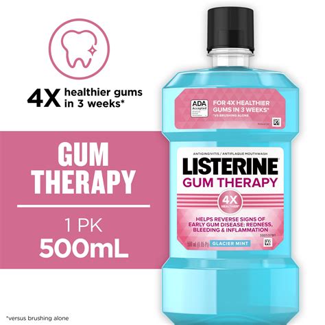 Listerine Gum Therapy Anti Gingivitis Mouthwash Glacier Mint 500 ML