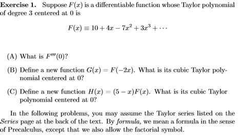 Solved Suppose F X Is A Differentiable Function Whose