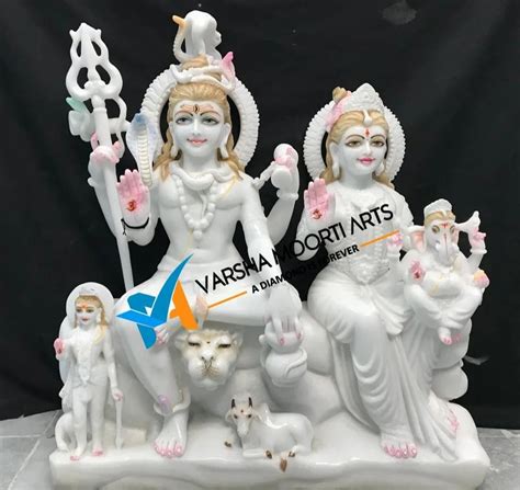 2 Feet Marble Shiv Parivar Statue Temple At Rs 75000 In Jaipur Id