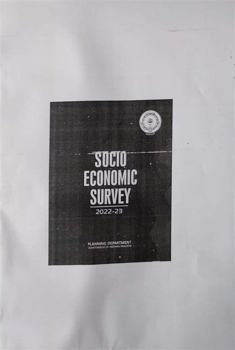 Andhra Pradesh Economy Survey English Medium Xerox Printed