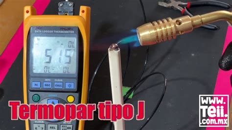 Termopar Tipo J Prueba Extrema Youtube