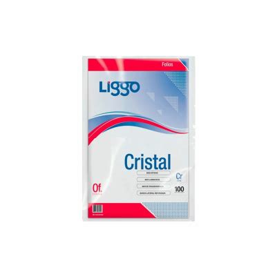 Folio Oficio X100 Cristal Liggo Distribuidora El Tano