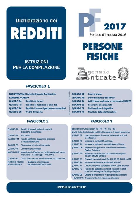 Pdf Istruzioni Fascicolo Del Modello Redditi Persone Fisiche