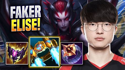 FAKER IS SO GOOD WITH ELISE T1 Faker Plays Elise JUNGLE Vs Lee Sin