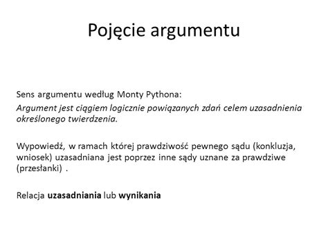 Logika I Argumentacja Dla Prawnik W Ppt Pobierz