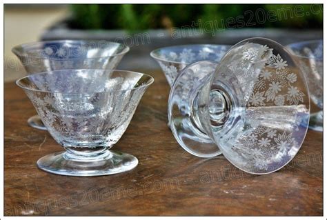 Proantic Set De Coupes Champagne Art D Co En Cristal De Baccara