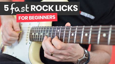 5 Fast Rock Guitar Licks For Beginners