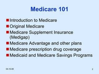 Medicare 101 | PPT