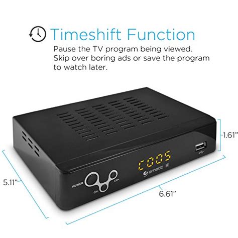 Digital Converter, Ematic Digital TV Converter Box with Recording, Playback, & Parental Controls ...