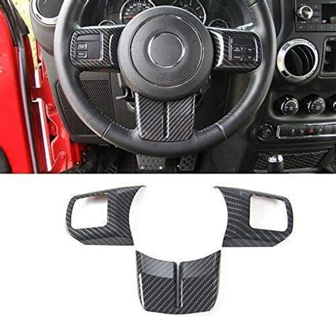 12x Full Set Interior Trim Kit For 2011 2017 Jeep Wrangler Jk 4dr Carbon Fiber Ebay