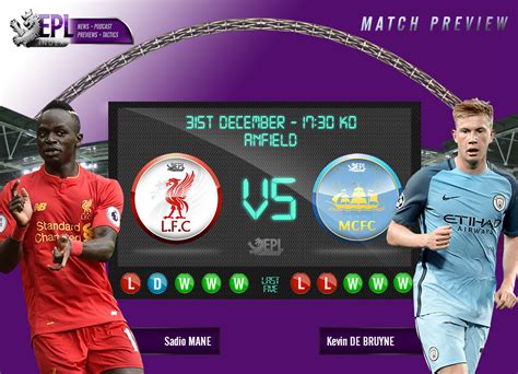 Liverpool Vs Manchester City Preview Team News Stats Key Men EPL