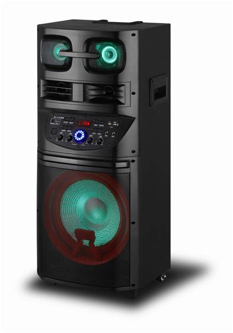 Factory 3way Private Model Box Portable Speaker Bass Dj Karaoke With Led Lights Sub1 Powered