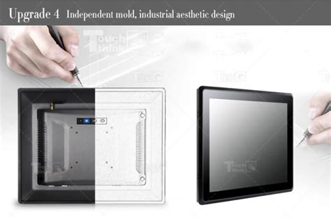 HMI Fanless Industrial Touchscreen All In One Panel PC 10 1 Inch