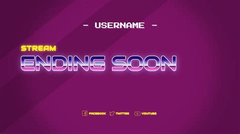 Retro Stream Starting / Ending Soon Overlay - MockoFUN