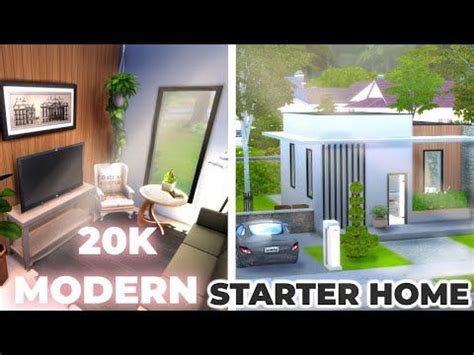 Sims Speed Build K Modern Starter Home Nocc Starter Home