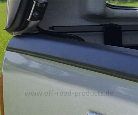 Kantenschutz Heckklappe für Ford Ranger und Ranger Raptor mit Hardtop