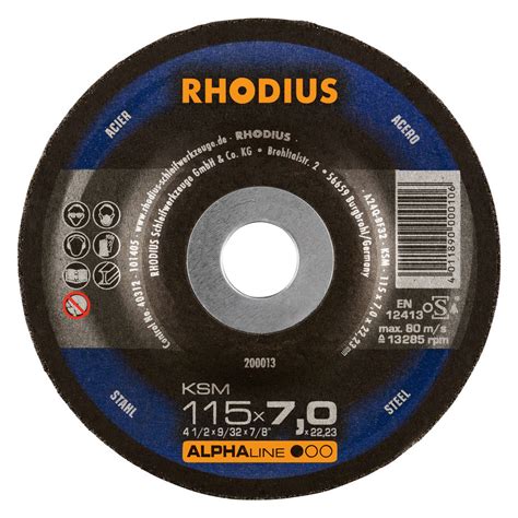 Rhodius Schruppscheiben KSM metall 115x7 gekröpft