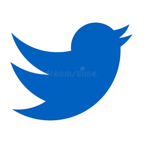 Logotipo De Twitter Pájaro Azul En Un Fondo Blanco Vector Del Icono