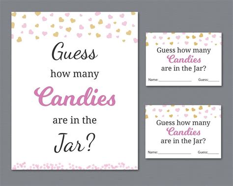 Free Printable Guess How Many Sweets In The Jar Template