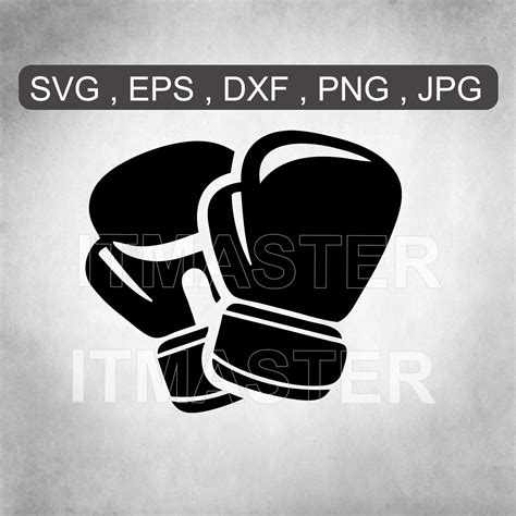 Cutting File Template I Love Boxing Svg Cricut Silhouette DXF Vector