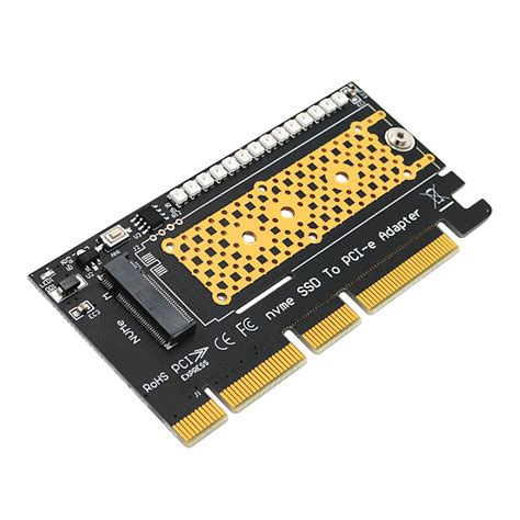 Переходник M.2 NVME SSD на PCI E 4X 8X 16X с цветной вспышкой 3528 ...