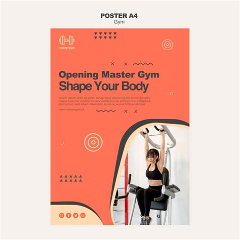 Gym Poster Mockup Window Psd High Quality Free Psd Templates For Download
