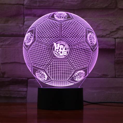 Football 6 3d Optical Illusion Led Lamp Hologram The 3d Lamp®