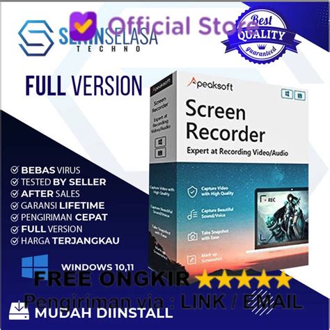 Jual Software Rekam Layar Apeaksoft Screen Recorder Win Shopee