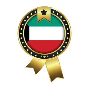 Kuwait Flag With Badge Vector Kuwait Kuwait Flag Kuwait Flag Brush