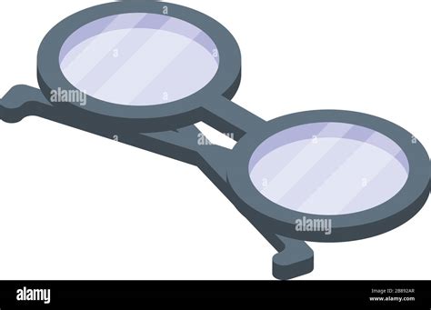 Architect Round Eyeglasses Icon Isometric Style Stock Vector Image And Art Alamy