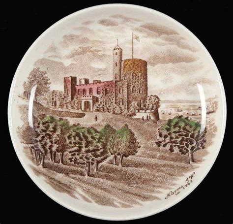 Old Britain Castles Brown Multicolor Coaster By Johnson Brothers