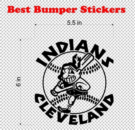 Cleveland Indians Die Cut Logo Vinyl Sticker By Bestbumperstickers