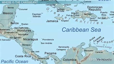 Caribbean Countries And Capitals Map