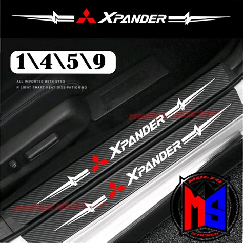 Jual Pcs Sticker Sill Plate Carbon D Mobil Mitsubishi Xpander Sticker