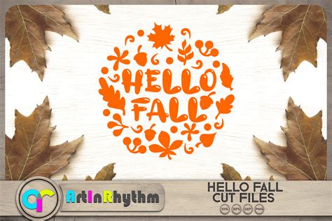 Hello Fall Svg Autumn Leaves Svg Graphic By Artinrhythm · Creative Fabrica