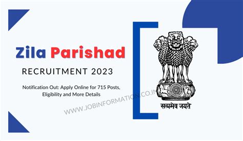 Zila Parishad Recruitment Notification Out Apply Online For