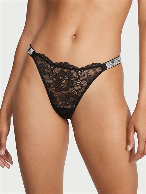 Buy Very Sexy Shine Strap Lace Thong Panty Online In Dubai Victoria S