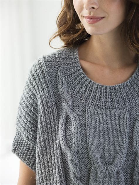 Ravelry Modern Cable Pullover Pattern By Irina Poludnenko