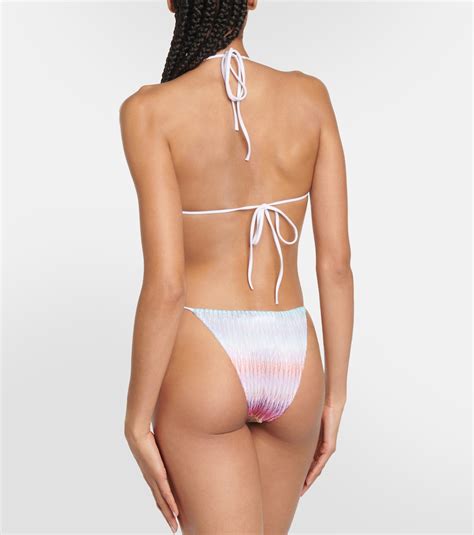 Zig Zag Knit Triangle Bikini In Multicoloured Missoni Mare Mytheresa