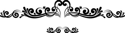 Calligraphic Borders PNG Transparent Images Free Download | Vector ...