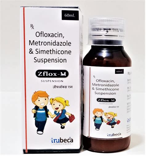 Zflox M Ofloxacin Metronidazole Simethicone Suspension At Rs 65 In