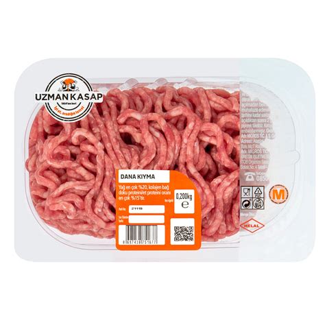 Uzman Kasap Dana Kıyma 200 G Migros