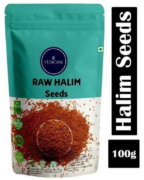 Vedicine Halim Haleem Aliv Gardencress Seeds For Weight Loss And Eating 100gm Jiomart