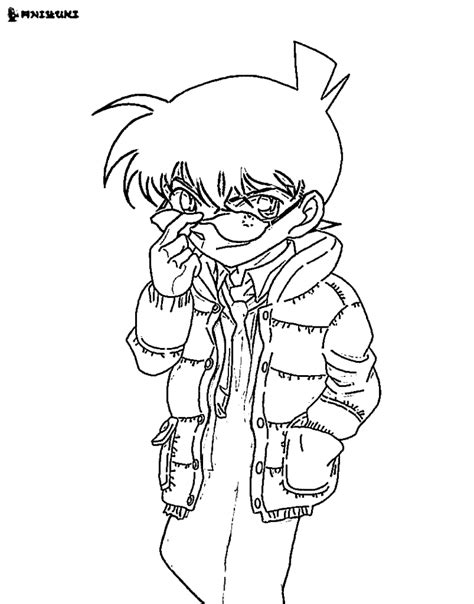 Dibujos Para Colorear De Detective Conan Y Pintar Im Genes Para