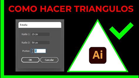 Como Hacer Un Triangulo En Illustrator Youtube