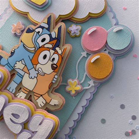 Bluey Theme Cake Topper Bluey And Bingo 3d Bluey Topp