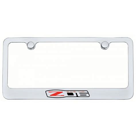 Eckler S Corvette License Plate Frame Elite Series With Z