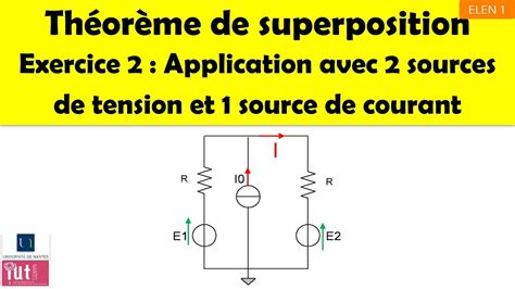 Th Or Me De Superposition Exercice Application Avec Sources De