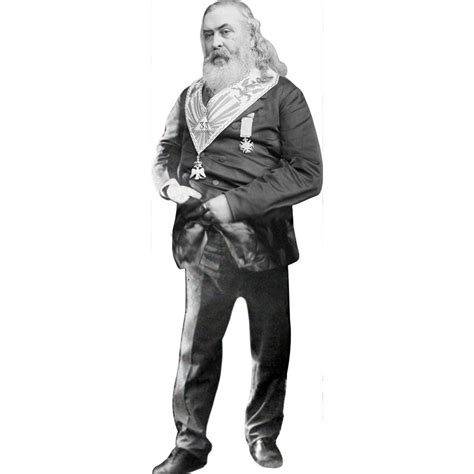 Cardboard Cutout Of Albert Pike Pike Was A Poet Author Editor